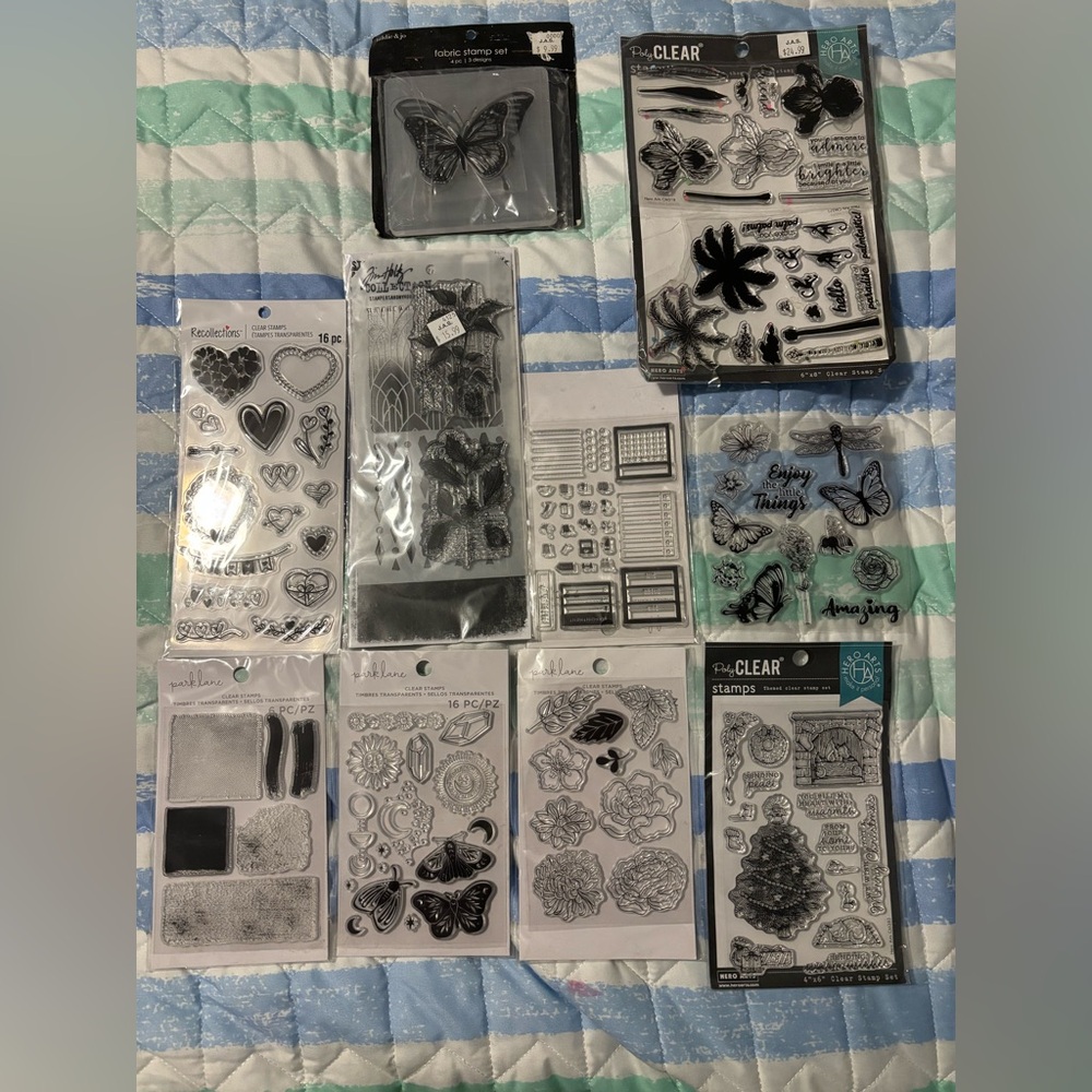 Assorted Clear Stamps Collection